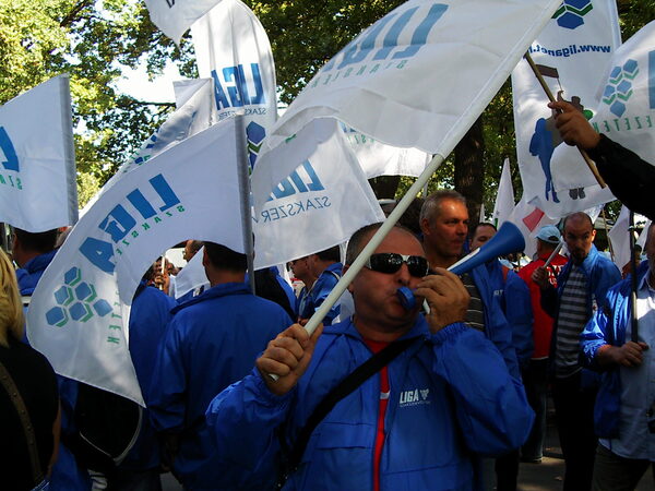 Siker volt a wroclawi ETUC demonstráció