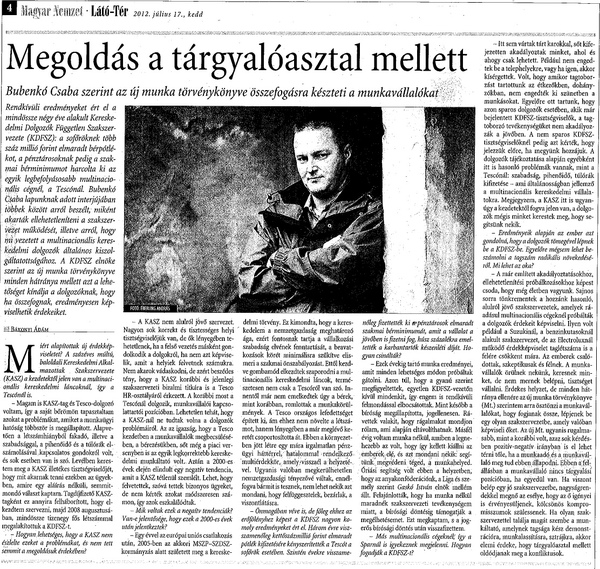 Megoldás a tárgyalóasztal mellett