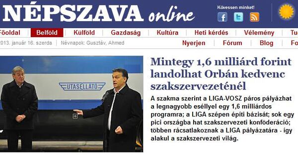 Még meg sem pályázott pénzek miatt nyafog a Népszava