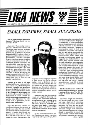 LIGA News 1993. február (angol nyelvű)