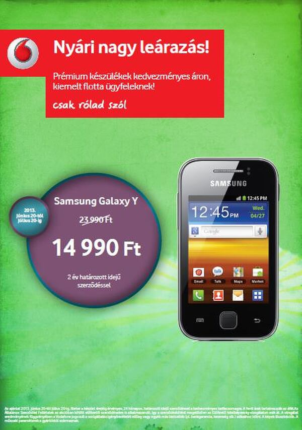 Vodafone nyári nagy leárazás!