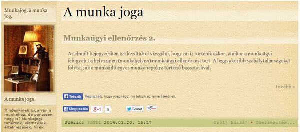 Hatósági ellenőrzés a munkahelyen