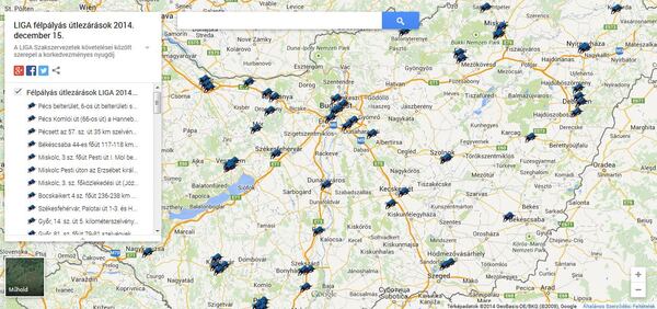 Demonstráció helyszínek