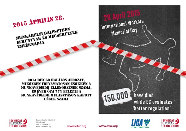 International Workers'' Memorial Day - 28 April 2015
