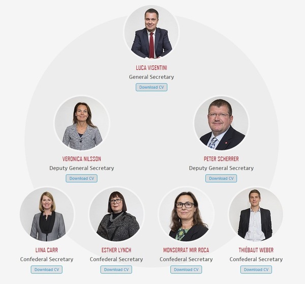 Új tisztségviselők az Európai Szakszervezeti Szövetség élén